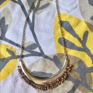 Boho Pink Statement Necklace NWT Free Earrings